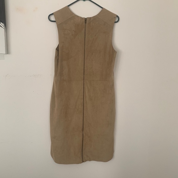 French Connection Dresses & Skirts - Suede Beige Dress